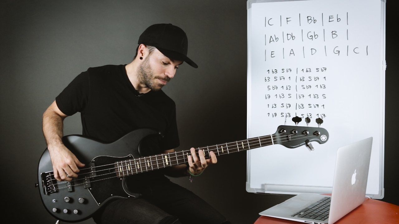 Arpegios m7 con el círculo de cuartas